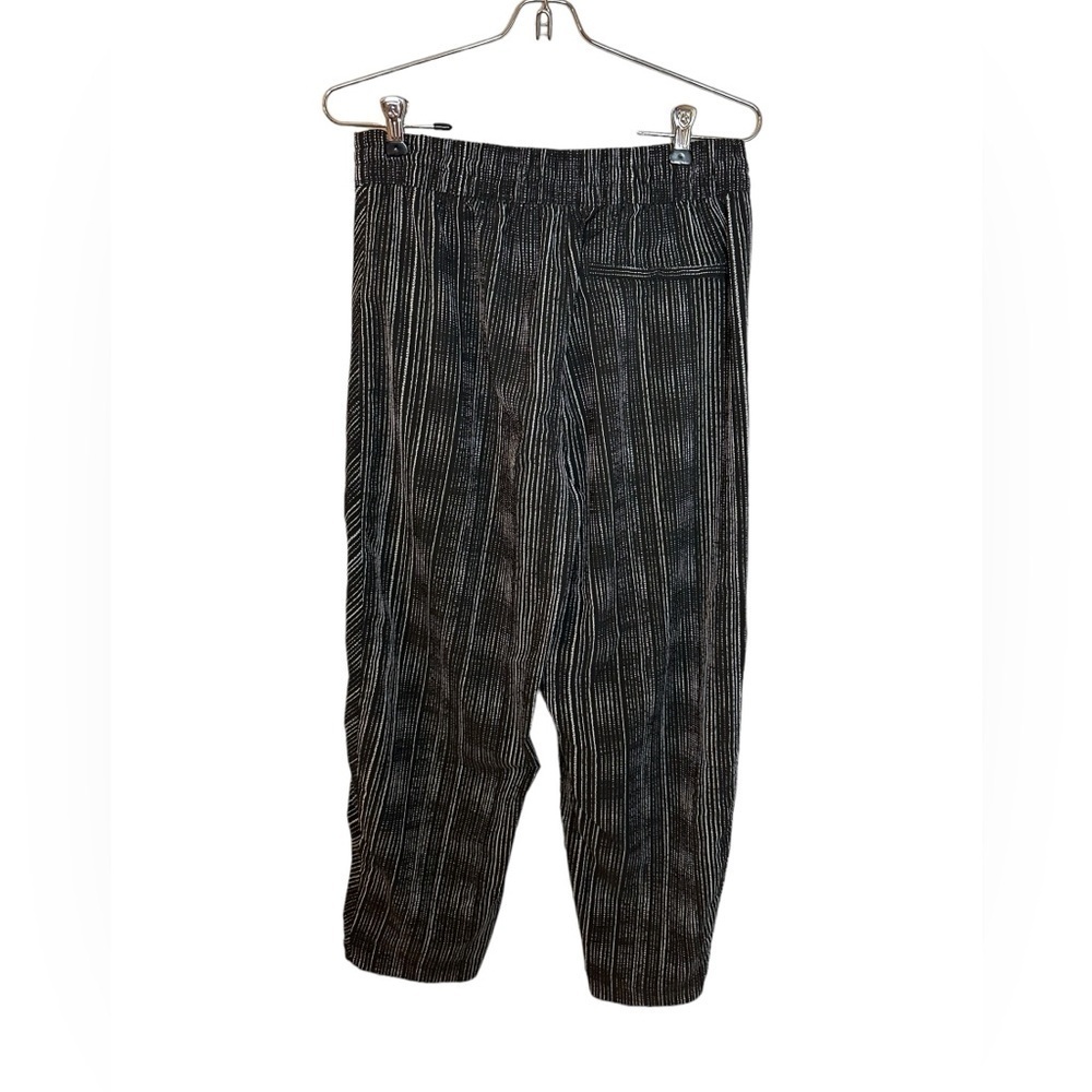 Athleta High Rise Arrival Pants in Amara Stripe Black 4 - Picture 7 of 10